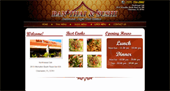 Desktop Screenshot of banthaiandsushi.com