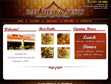Tablet Screenshot of banthaiandsushi.com